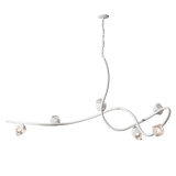 Glacier XL 6 Light Pendant White WP By Hubbardton Forge