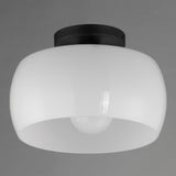 Glazed Flush Mount White Black By Maxim Lighting - Detailed View1