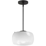 Glazed Pendant Light White Black By Maxim Lighting
