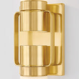 Glen Oaks Wall Sconce Aged Brass By Hudson Valley - Detailed View