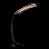 Glissade LED Table Lamp detail in Oil Rubbed Bronze, by Hubbardton Forge