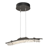 Glissade Linear Pendant Medium Dark Smoke By Hubbardton Forge