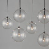 Global 10 Light Linear LED Pendant Black By ET2 Detailed View2