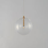 Global 1 Light Pendant Natural Aged Brass By ET2 Detailed View2