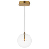Global 1 Light Pendant Natural Aged Brass By ET2