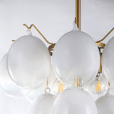 Globo Chandelier Small White By Artcraft Detailed View1