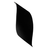 Gloss Black Wave Ceramic LED ADA Wall Sconce by Justice Design