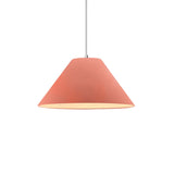 Gloss Blush Avola Small Ceramic Pendant by Justice Design