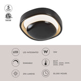 Glossy Black Pebble Wall Sconce by Kuzco Lighting Light Source