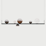 Glossy Smoke/Clear/Chrome/Glossy Bronze Random Stick Long Suspension by Lodes