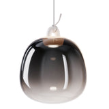 Glossy Smoke Small Oblo Pendant by Lodes
