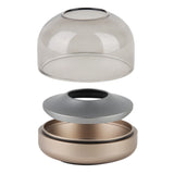 Glow 08 Candle Holder Frosted Silver By Kooduu - Alternative View