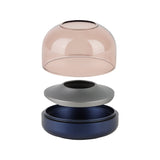 Glow 08 Candle Holder - Cobalt Blue, glass, candle and base