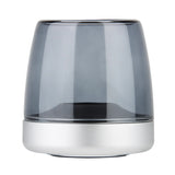 Glow 10 Candle Holder Froster Silver By Kooduu - Front View