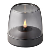 Glow 10 Candle Holder Smoked Grey By Kooduu - With Light