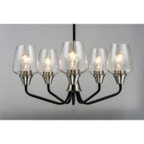 Goblet Chandelier Black / Satin Nickel by Maxim Lighting