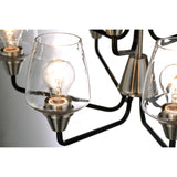 Goblet Multi-Tier Chandelier Black / Satin Nickel by Maxim Lighting