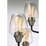 Goblet Multi-Tier Chandelier Black / Satin Nickel by Maxim Lighting