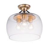Goblet Semi-Flush Mount Bronze / Antique Brass by Maxim Lighting