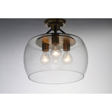 Goblet Semi-Flush Mount Bronze / Antique Brass by Maxim Lighting
