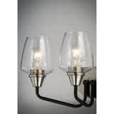 Goblet Vanity Light Black / Satin Nickel by Maxim Lighting