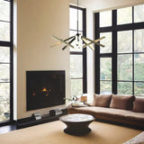 Champagne Gold Konnect Chandelier P10 by Seed Design in Living Room