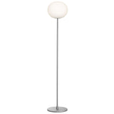 Goo-Ball Floor Lamp Medium Silver By Flos