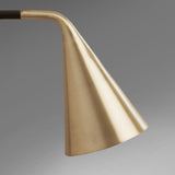 Gordon Wall Lamp, Finish: Matte Black Brushed Brass