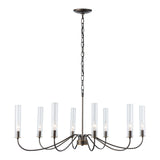 Grace 8-Arm Chandelier, shown in Dark Smoke, by Hubbardton Forge