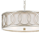 Graham Chandelier 18'' Antique Silver