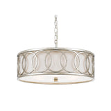 Graham Chandelier 18'' Antique Silver