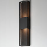 Grate Outdoor Wall Sconce Architecural Bronze Extra Large By ET2 - With Light1