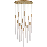 Gravina Multi Light Suspension 13 Lights Brushed Brass By Lib&Co Main View 1