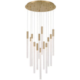 Gravina Multi Light Suspension 13 Lights Brushed Brass By Lib&Co Main View 2