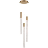 Gravina Multi Light Suspension 3 Lights Brushed Brass By Lib&Co Main View 1
