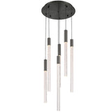 Gravina Multi Light Suspension 6 Lights Brushed Gun Metal By Lib&Co Main View 2