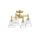 Gregory Semi Flush Mount 17.25'' Aged Brass