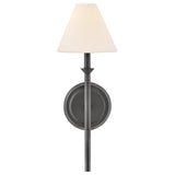 Greta Medium Sconce Blackened Brass By Hinkley - Front View