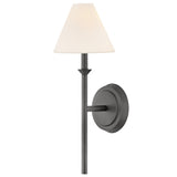 Greta Medium Sconce Blackened Brass By Hinkley - Side View
