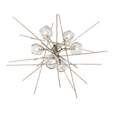 Griffin Starburst Pendant in Soft Gold, Clear Glass by Hubbardton Forge