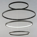 Groove 4-Tier LED Pendant WiZ by ET2 - Black