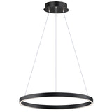 Groove 5CCT Pendant Light 24 Diameter Black By ET2