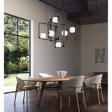 Groove Chandelier By Vistosi, Finish: Anthracite