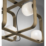 Groove Chandelier By Vistosi, Finish: Bronze
