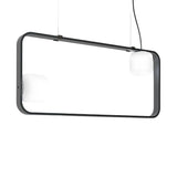 Groove Linear Suspension by Vistosi, Color: Matt White, Finish: Anthracite, ,| Casa Di Luce Lighting