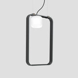 Groove Pendant Light By Vistosi, Finish: Anthracite