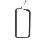Groove Pendant Light By Vistosi, Finish: Anthracite