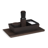 Rosendahl RÅ Salt Cellar with Lid, Black, H: 2.8" By Rosendahl