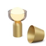 Guy Lantern By Koncept, Finish: Brass, Optional Cloting: Bowl Collar