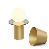 Guy Lantern By Koncept, Finish: Brass, Optional Cloting: Disc Collar